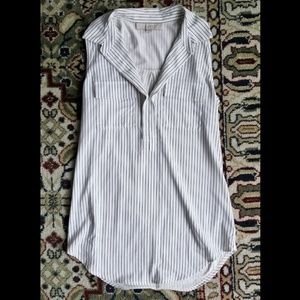 Loft pinstripe top XS